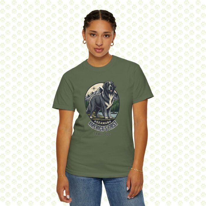 America’s First Trail Dog Seaman Unisex Garment-Dyed T-Shirt – Lewis & Clark Expedition, Historical Dog Lover Tee - Image 6