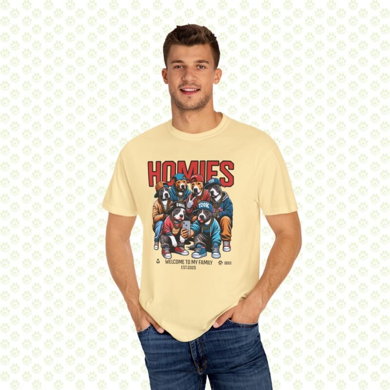 Dog Lover Unisex Garment-Dyed T-Shirt – Soft Vintage Look, Comfortable Casual Dog Lover Apparel
