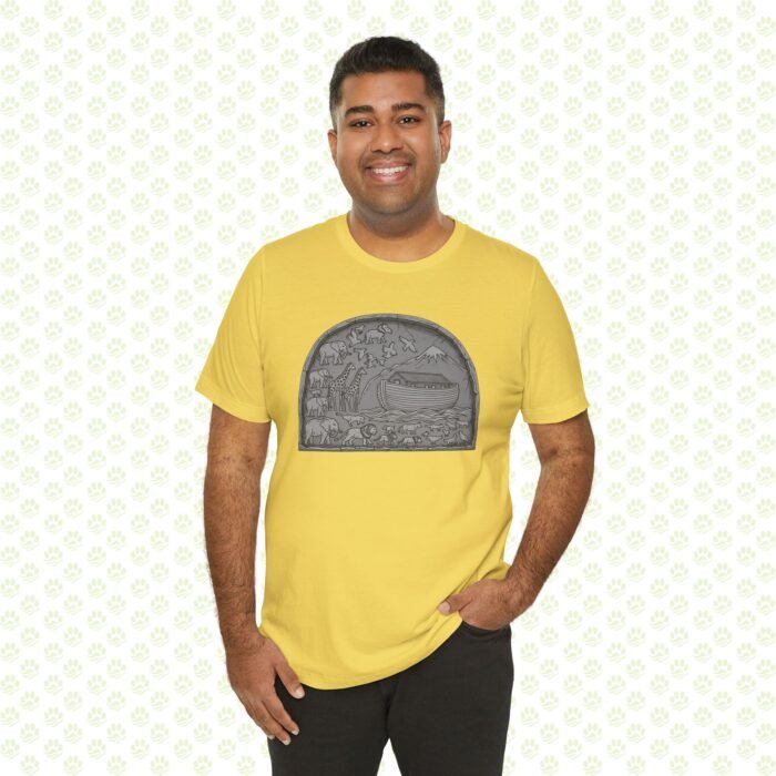 Noah’s Ark Paws Unisex Jersey Short Sleeve Tee – One-of-a-Kind Exclusive Animal Rescue Art Shirt - Image 7