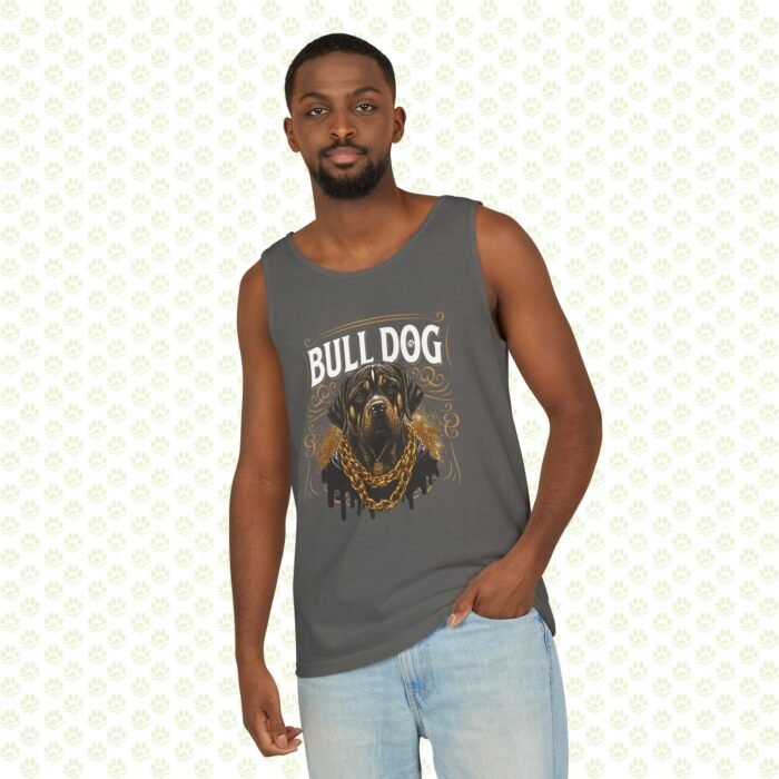 Bull Dog Lover Unisex Garment-Dyed Tank Top – Soft Vintage Look, Relaxed Fit Dog Breed Apparel - Image 8