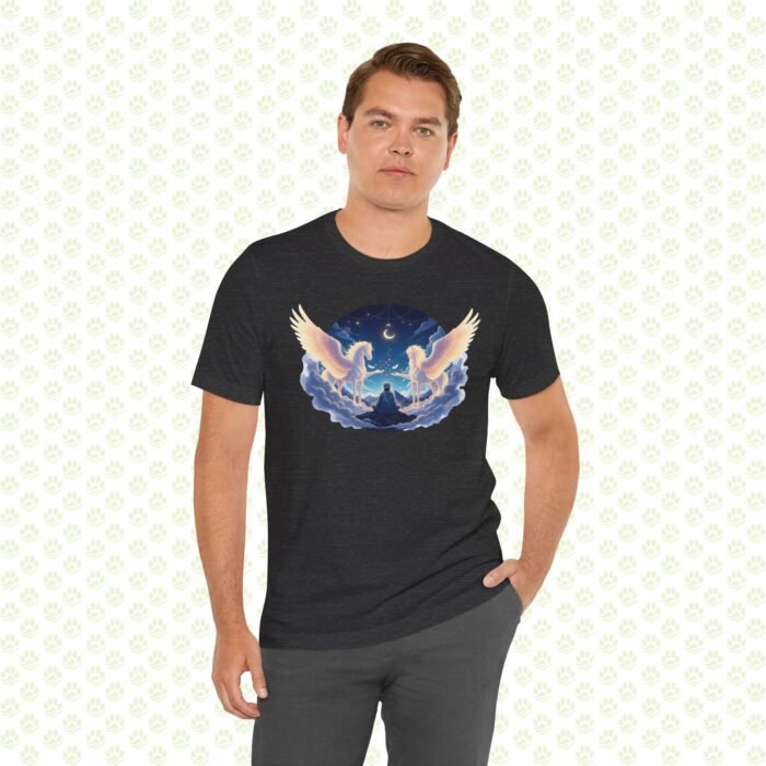 Rumi & The Buraq of Divine Ascent Unisex Jersey Short Sleeve Tee – Mystical pet Art Shirt, Spiritual Gift - Image 13