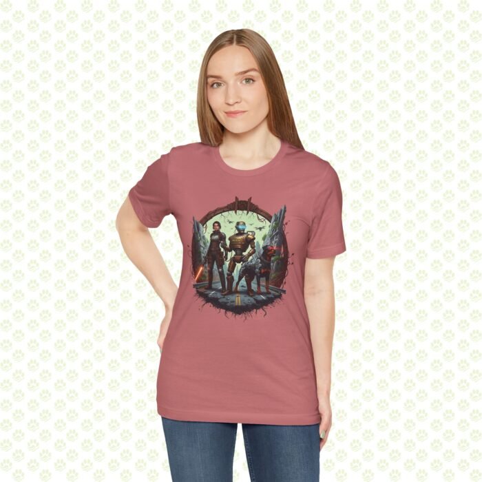 Post-Apocalyptic Guardian Bond Unisex Jersey Short Sleeve Tee – One-of-a-Kind Aura Farming Survivor Art Shirt - Image 4