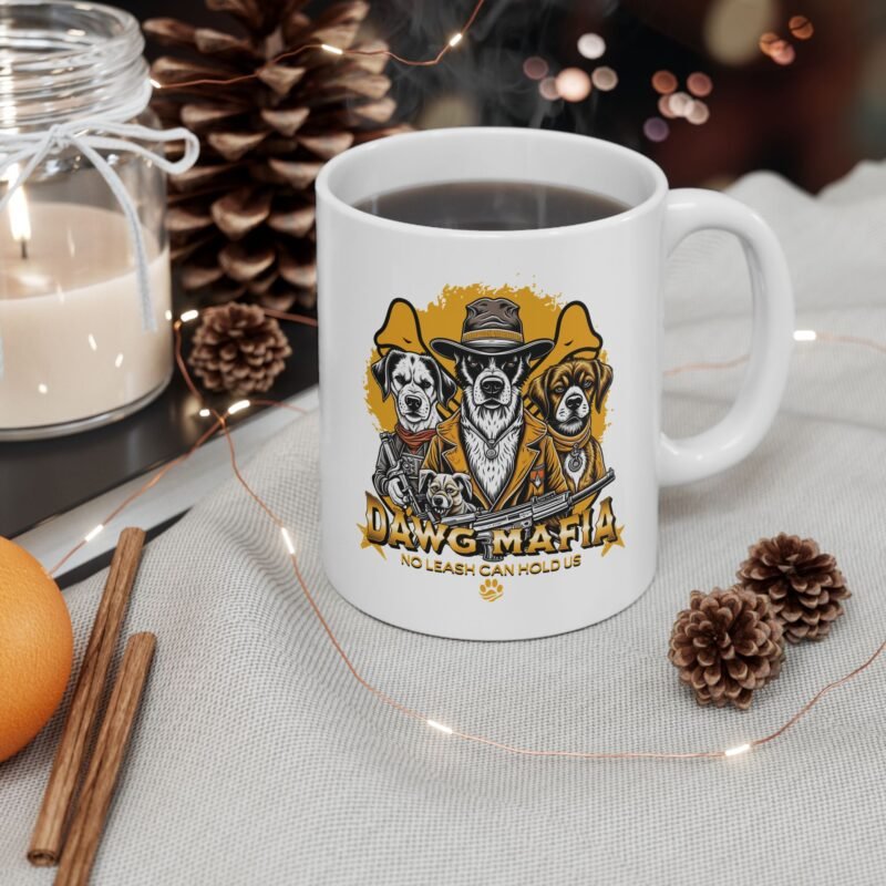 Dawg Mafia Ceramic Mug – Funny Dog Lover Coffee Cup, 11oz & 15oz Durable Pet Owner Gift Mug