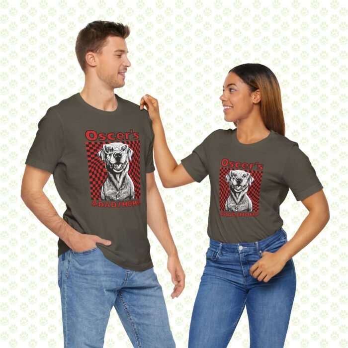Personalized Dog’s Mom/Dad Unisex Jersey Short Sleeve Tee – Custom Name, Cute Dog Graphic, Comfortable Pet Lover Shirt - Image 9