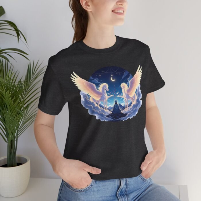 Rumi & The Buraq of Divine Ascent Unisex Jersey Short Sleeve Tee – Mystical pet Art Shirt, Spiritual Gift - Image 15