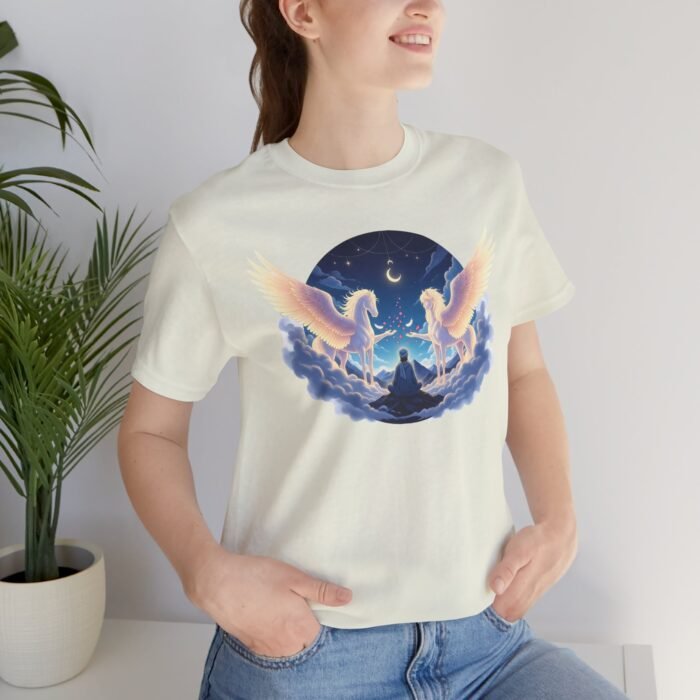 Rumi & The Buraq of Divine Ascent Unisex Jersey Short Sleeve Tee – Mystical pet Art Shirt, Spiritual Gift - Image 6