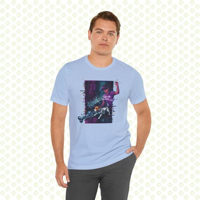Quantum Fetch in the Data Stream Unisex Jersey Short Sleeve Tee – One-of-a-Kind Aura Farming Audition Sci-Tech Art Shirt - Image 10