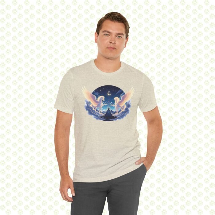 Rumi & The Buraq of Divine Ascent Unisex Jersey Short Sleeve Tee – Mystical pet Art Shirt, Spiritual Gift - Image 7
