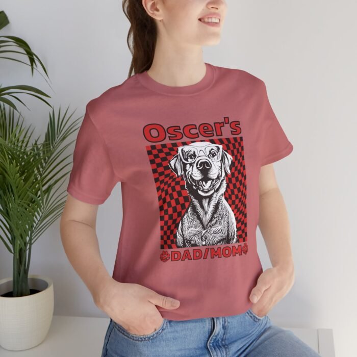 Personalized Dog’s Mom/Dad Unisex Jersey Short Sleeve Tee – Custom Name, Cute Dog Graphic, Comfortable Pet Lover Shirt - Image 4