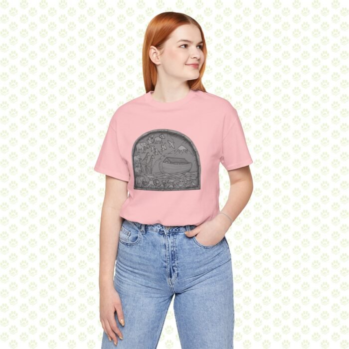 Noah’s Ark Paws Unisex Jersey Short Sleeve Tee – One-of-a-Kind Exclusive Animal Rescue Art Shirt - Image 14