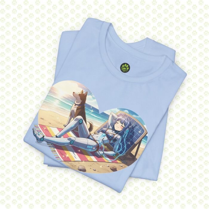 Power by Sun, Watched by Loyalty Unisex Jersey Short Sleeve Tee – One-of-a-Kind Exclusive Solar & Canine Art Shirt - Image 18