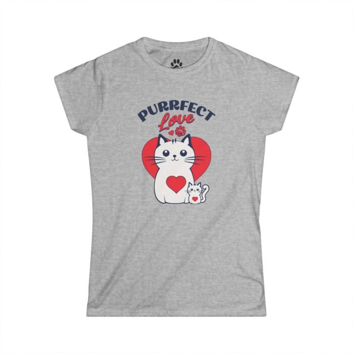 Cat Lover Women’s Tee – Perfect Love Cat Design, Cute Kitty Graphic Shirt, Ideal Gift for Cat Moms - Image 7
