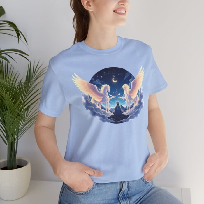 Rumi & The Buraq of Divine Ascent Unisex Jersey Short Sleeve Tee – Mystical pet Art Shirt, Spiritual Gift - Image 12