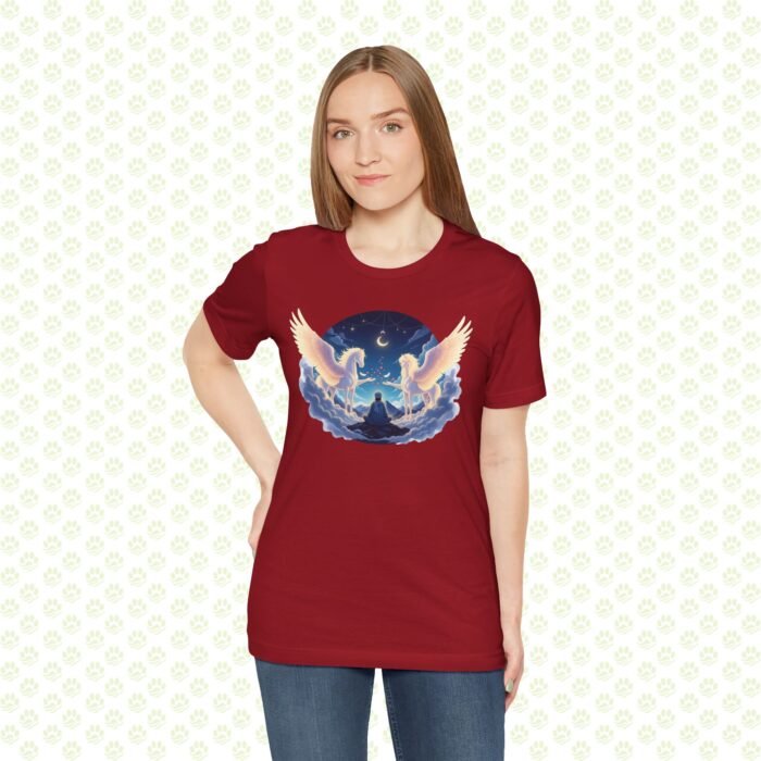 Rumi & The Buraq of Divine Ascent Unisex Jersey Short Sleeve Tee – Mystical pet Art Shirt, Spiritual Gift - Image 17