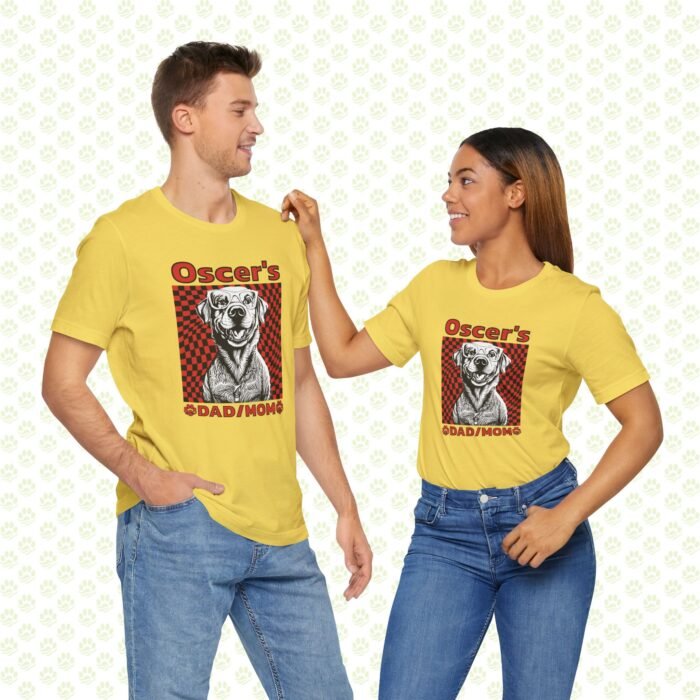 Personalized Dog’s Mom/Dad Unisex Jersey Short Sleeve Tee – Custom Name, Cute Dog Graphic, Comfortable Pet Lover Shirt - Image 7