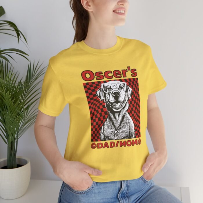 Personalized Dog’s Mom/Dad Unisex Jersey Short Sleeve Tee – Custom Name, Cute Dog Graphic, Comfortable Pet Lover Shirt - Image 8