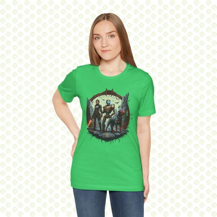 Post-Apocalyptic Guardian Bond Unisex Jersey Short Sleeve Tee – One-of-a-Kind Aura Farming Survivor Art Shirt - Image 7