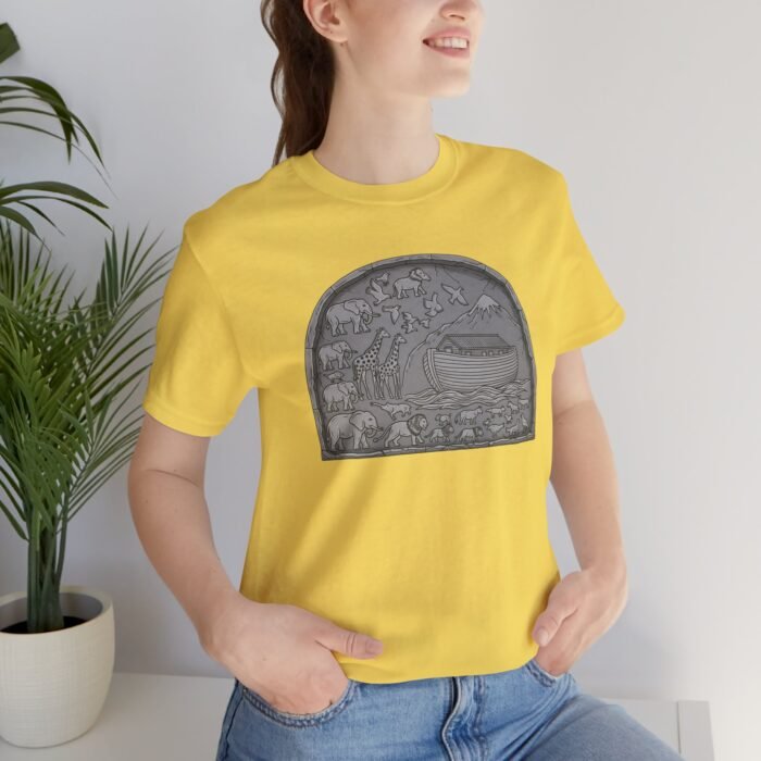 Noah’s Ark Paws Unisex Jersey Short Sleeve Tee – One-of-a-Kind Exclusive Animal Rescue Art Shirt - Image 9
