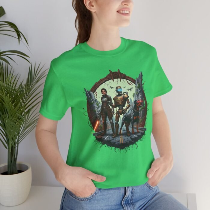 Post-Apocalyptic Guardian Bond Unisex Jersey Short Sleeve Tee – One-of-a-Kind Aura Farming Survivor Art Shirt - Image 9