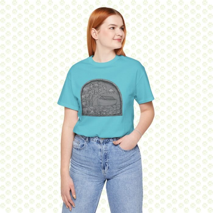 Noah’s Ark Paws Unisex Jersey Short Sleeve Tee – One-of-a-Kind Exclusive Animal Rescue Art Shirt - Image 11