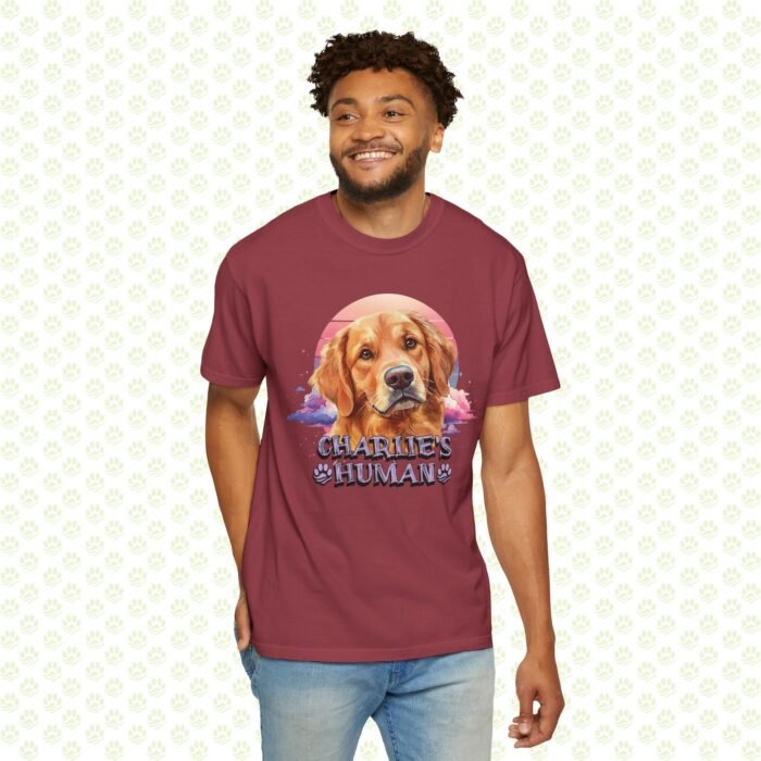 Personalized “Dog’s Human” Unisex Garment-Dyed T-Shirt – Custom Name, Bold Dog Graphic, Premium Pet Lover Gift - Image 11
