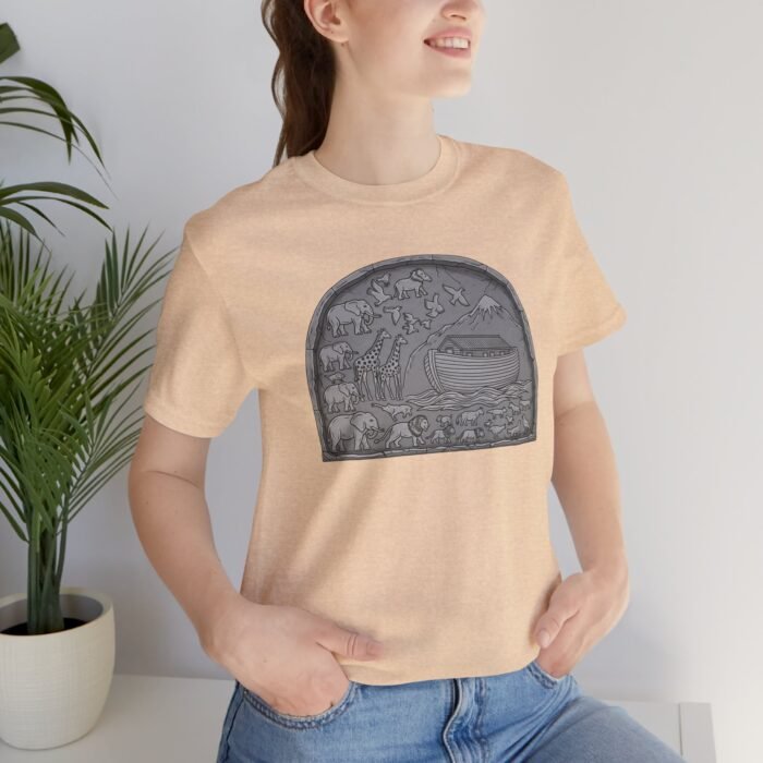 Noah’s Ark Paws Unisex Jersey Short Sleeve Tee – One-of-a-Kind Exclusive Animal Rescue Art Shirt - Image 6