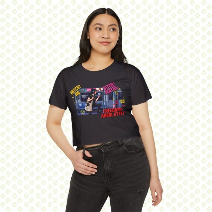 Witch? No. Bitch? Maybe. Freedom? Absolutely. Women’s Festival Crop Top – One-of-a-Kind Empowerment Statement Shirt