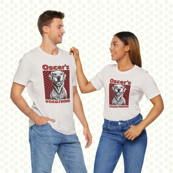 Personalized Dog’s Mom/Dad Unisex Jersey Short Sleeve Tee – Custom Name, Cute Dog Graphic, Comfortable Pet Lover Shirt - Image 5