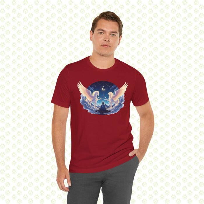 Rumi & The Buraq of Divine Ascent Unisex Jersey Short Sleeve Tee – Mystical pet Art Shirt, Spiritual Gift - Image 16