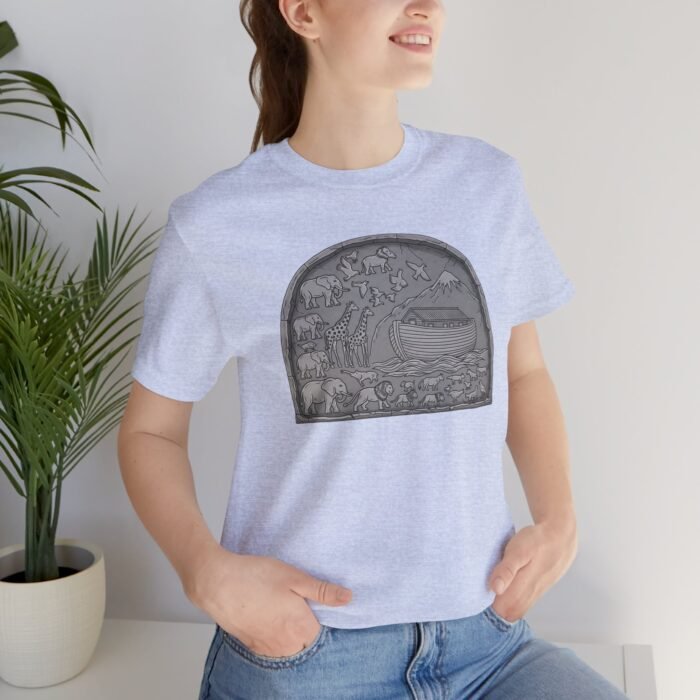 Noah’s Ark Paws Unisex Jersey Short Sleeve Tee – One-of-a-Kind Exclusive Animal Rescue Art Shirt - Image 3