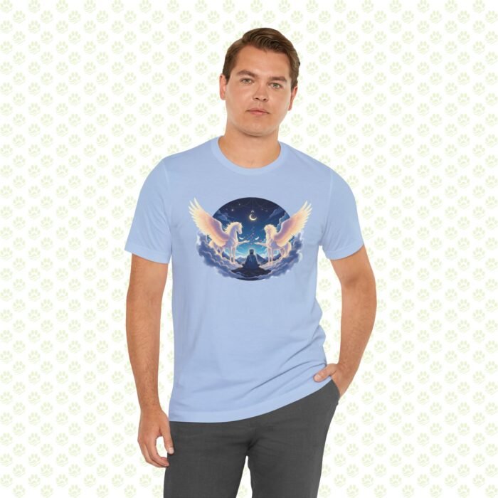 Rumi & The Buraq of Divine Ascent Unisex Jersey Short Sleeve Tee – Mystical pet Art Shirt, Spiritual Gift - Image 10