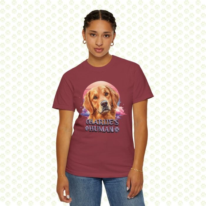 Personalized “Dog’s Human” Unisex Garment-Dyed T-Shirt – Custom Name, Bold Dog Graphic, Premium Pet Lover Gift - Image 12