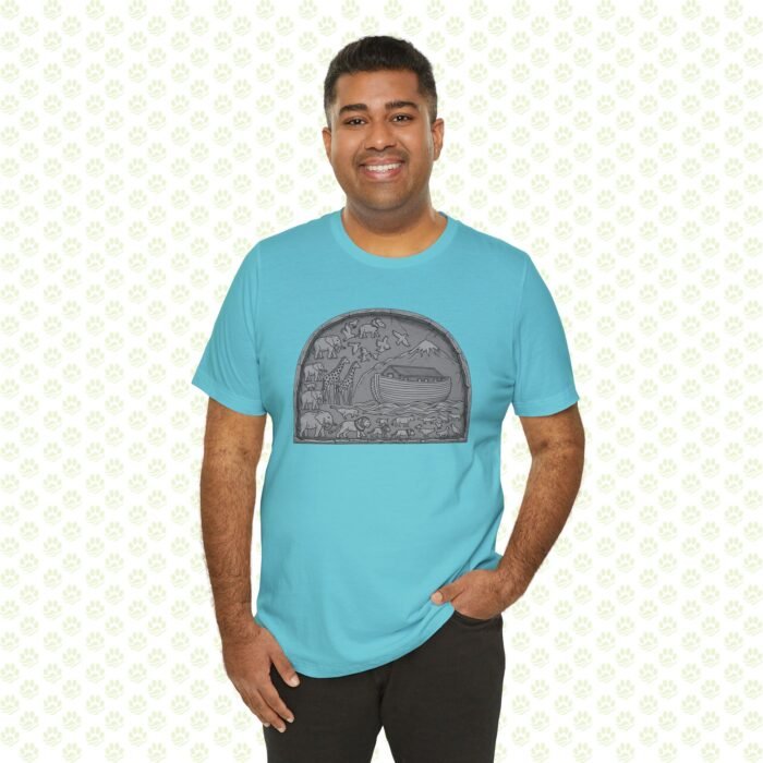 Noah’s Ark Paws Unisex Jersey Short Sleeve Tee – One-of-a-Kind Exclusive Animal Rescue Art Shirt - Image 10