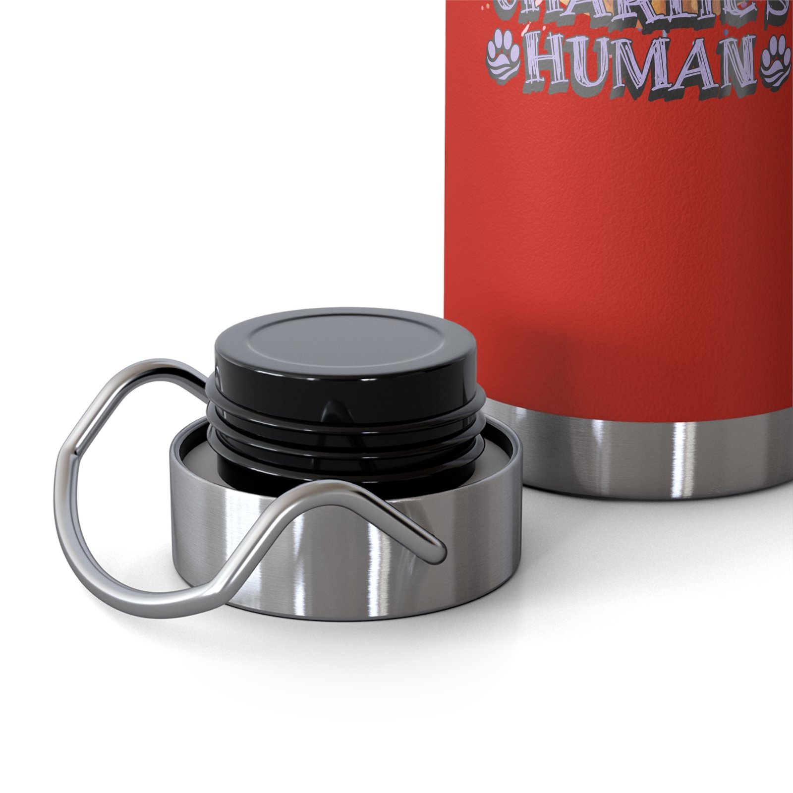 Copper Vacuum Insulated Bottle 22oz – Personalized Dog’s Human Stainless Steel Water Bottle, Double Wall Thermal Flask, Durable & Stylish Gift for Dog Lovers