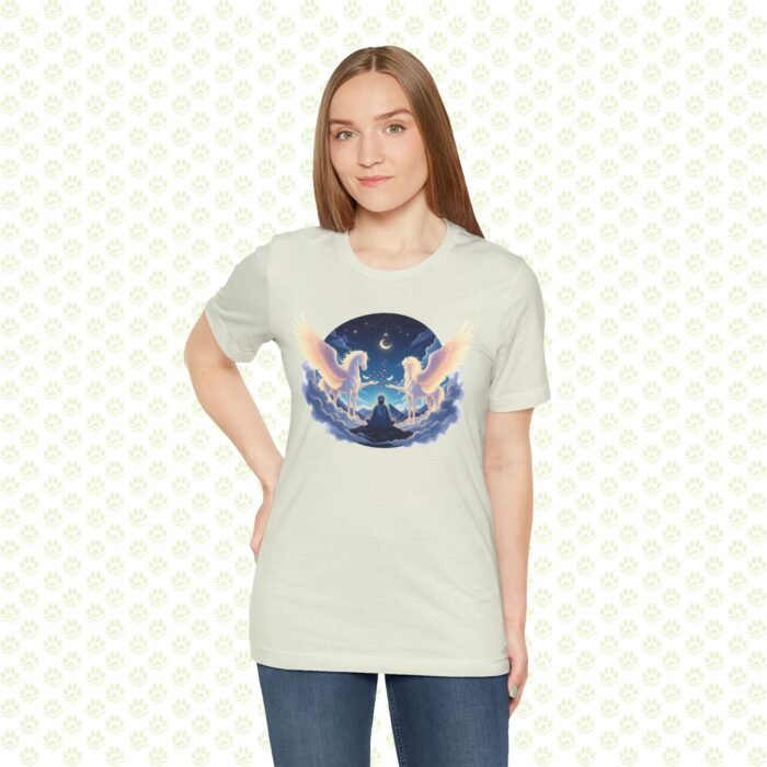 Rumi & The Buraq of Divine Ascent Unisex Jersey Short Sleeve Tee – Mystical pet Art Shirt, Spiritual Gift - Image 5