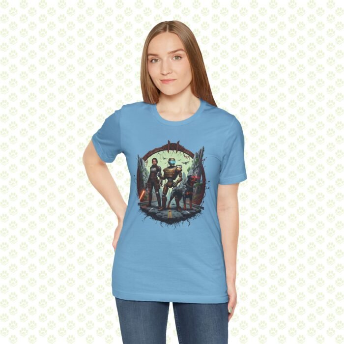 Post-Apocalyptic Guardian Bond Unisex Jersey Short Sleeve Tee – One-of-a-Kind Aura Farming Survivor Art Shirt - Image 10
