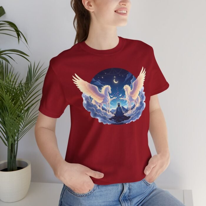 Rumi & The Buraq of Divine Ascent Unisex Jersey Short Sleeve Tee – Mystical pet Art Shirt, Spiritual Gift - Image 18