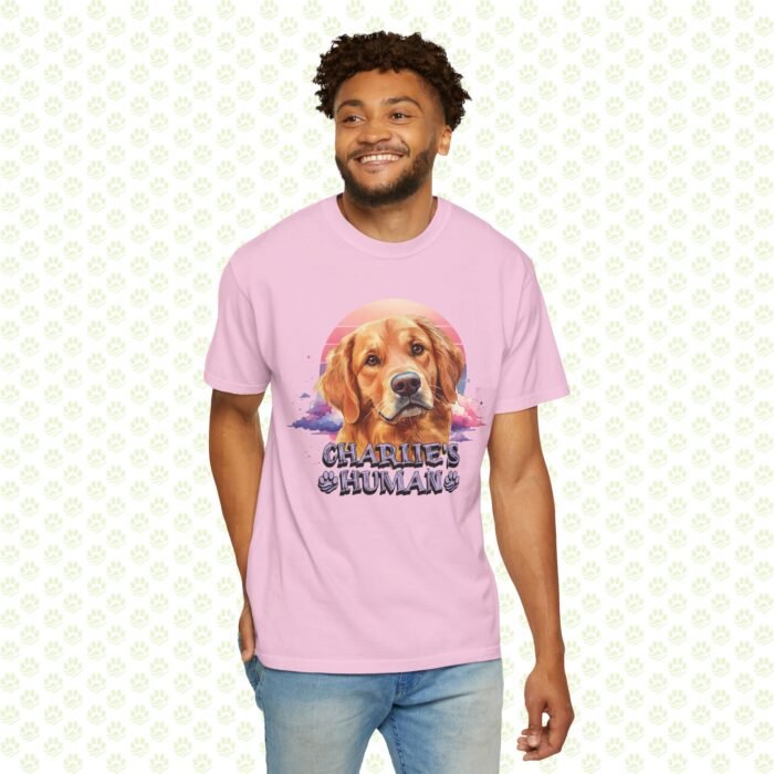 Personalized “Dog’s Human” Unisex Garment-Dyed T-Shirt – Custom Name, Bold Dog Graphic, Premium Pet Lover Gift - Image 9