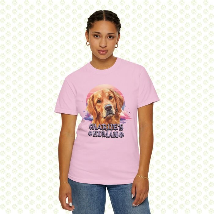 Personalized “Dog’s Human” Unisex Garment-Dyed T-Shirt – Custom Name, Bold Dog Graphic, Premium Pet Lover Gift - Image 10